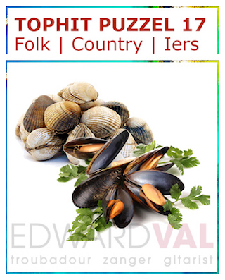 Cockles and mussels Dubliners | Popsong Title Rebus | Tophit puzzel | Spel game fun pop music popmuziek titel raden troubadour Edward Val