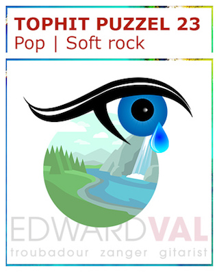 Every teardrop Coldplay | Popsong Title Rebus | Tophit puzzel | Spel game fun pop music popmuziek titel raden troubadour Edward Val
