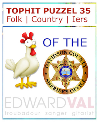 Coward of the county Kenny Rogers | Popsong Title Rebus | Tophit puzzel | Spel game fun pop music popmuziek titel raden troubadour Edward Val