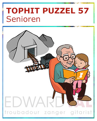 Mijn opa Jongewaard | Popsong Title Rebus | Tophit puzzel | Spel game fun pop music popmuziek titel raden troubadour Edward Val