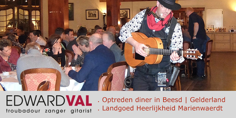 Beesd-Landgoed-Marienwaerdt-One-man-band-boeken-Troubadour-zanger-gitarist-inhuren-Sfeervolle-live-achtergrondmuziek-Bedrijfsfeest-diner-buffet-Live-muziek-Gelderland