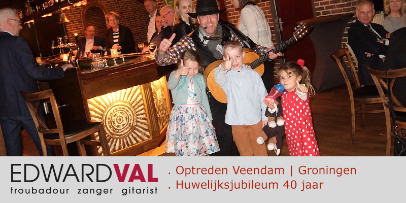 Zanger-gitarist-feest-Veendam-Stainkroeg-Familiefeest-huwelijksjubileum-Optreden-inhuren-Akoestische-live-muziek