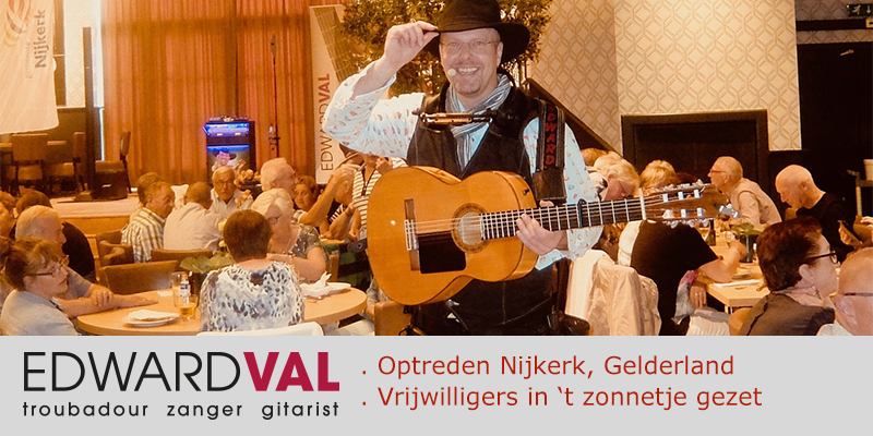 feestlocatie party catering Zomertuin Nijkerkerveen glamourzaal hollywoodzaal Vrijwilligers gemeente nijkerk hoevelaken sigma troubadour zanger gitarist Edward Val Gelderland rondlopende muzikant | 00