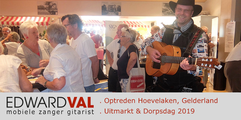 Hoevelaken dorpsdag uitmarkt bieb sigma cultuur braderie markt mobiel entertaiment troubadour edward val Nijkerk