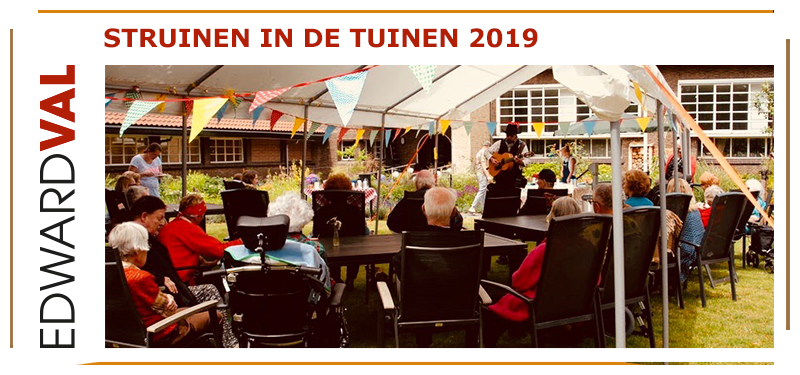 Event Evenement Troubadour Edward Val boeken Struinen in de Tuinen Amersfoort Utrecht