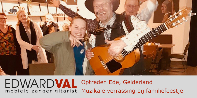 Troubadour Ede Gelderland muzikale verrasing surprise in het zonnetje familiefeest theehuis groeneveld