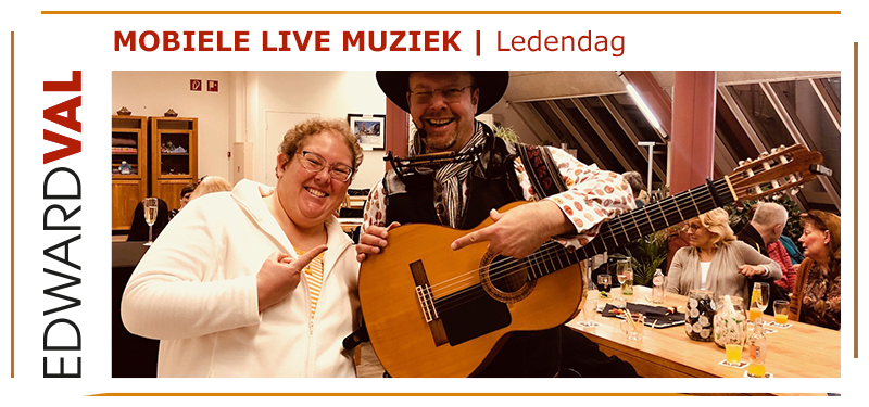 ledendag clubdag vereniging mobiele live muziek troubadour edward val