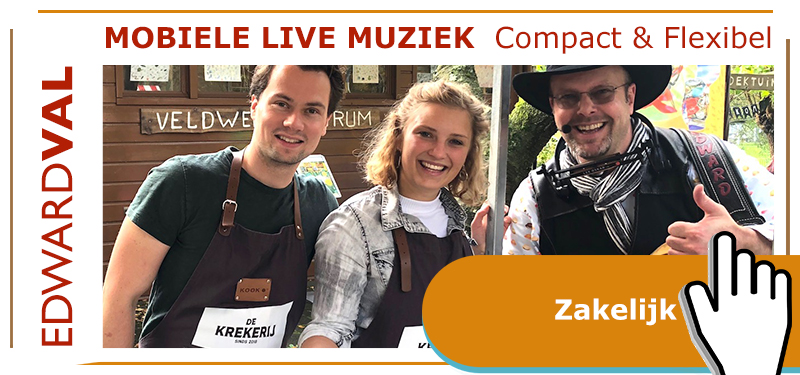 feest zakelijk | troubadour edward val bedrijfsuitje personeelsdag interactief gezellige muzikant inhuren bedrijfsfeest akoestische live muziek boeken