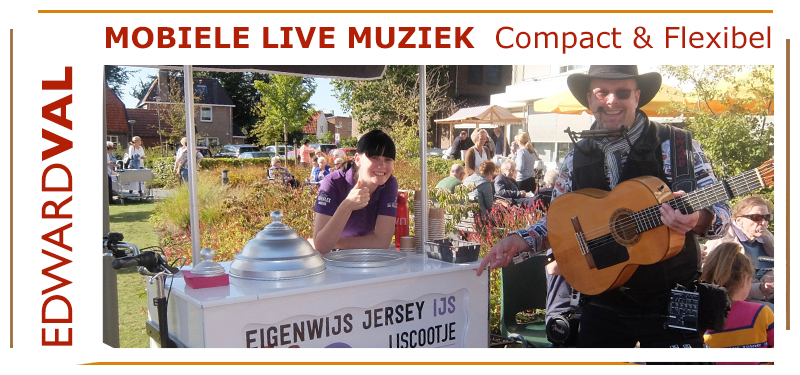 rondlopende muzikant inhuren edward val troubadour boeken winkelcentrum arkt braderie kunstmarkt winkelcentrum mobiele live muziek