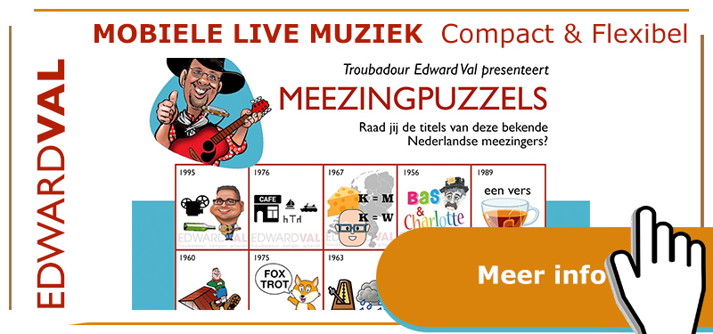 Meezingpuzzels sing along gezellig senioren zorgsector dementie alzheimer verpleeghuis interactief troubadour edward val