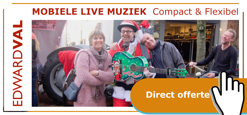 Offerte kerst2 | muzikale kerstman inhuren troubadour edward val kerstact eddie xmas boeken kerstborrel kerstmarkt